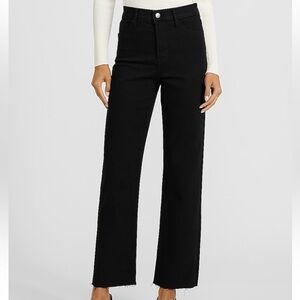 Express Women's Straight Leg Black Jeans